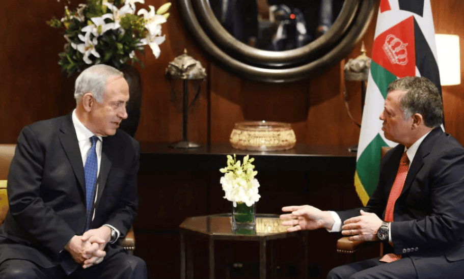 Benjamin Netanyahu sastao se s jordanskim kraljem Abdullahom II tokom posjete Amanu 16. januara 2014. godine.