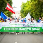 U Grazu održan tihi marš mira povodom 30. godišnjice genocida u Srebrenici.
