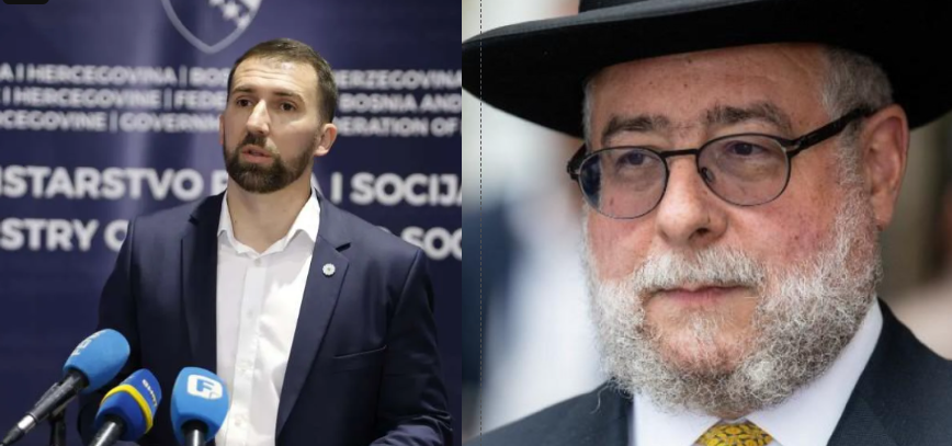 Adnan Delić, rabin Pinchas Goldschmidt